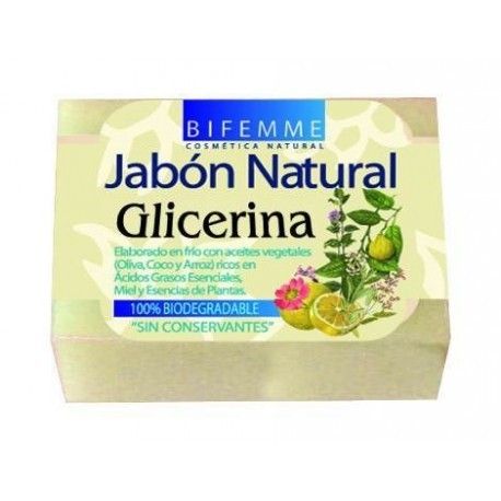 Jabón natural de GLICERINA- pieles irritadas- delicadas- acné