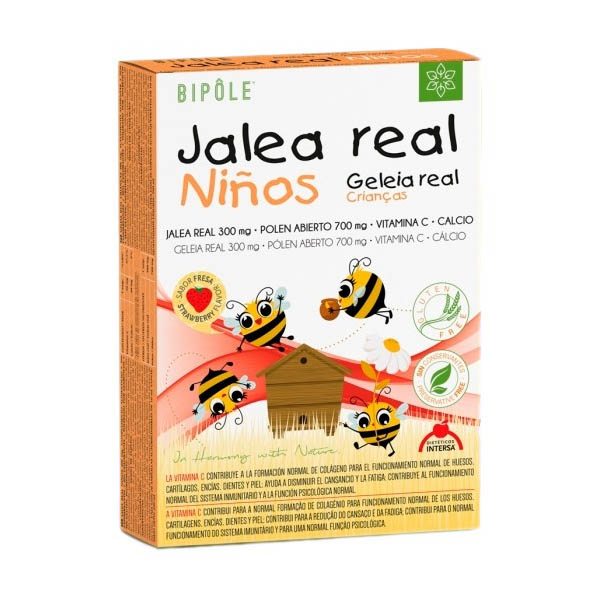 BIPOLE - Jalea Real nios (20 ampollas)