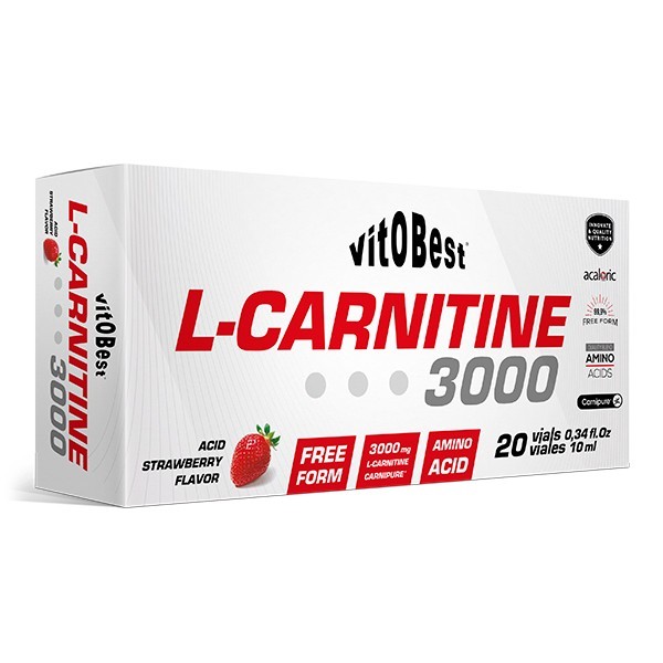 L-CARNITINE 3000 (20 viales) sabor fresa