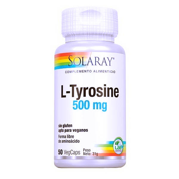 L-TYROSINE- L-TYROSINA 500 mg. ( 50 cápsulas)