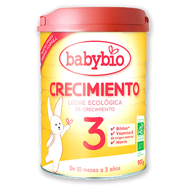 BABYBIO CRECIMIENTO LECHE 3  bio (900 gr.)
