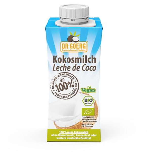 LECHE de COCO premium orgánica (200 ml.)