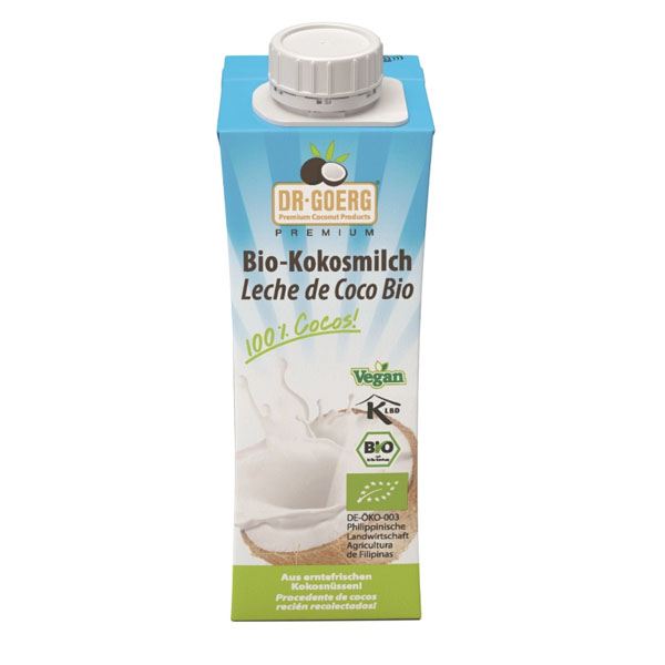 LECHE de COCO premium orgnica (250 ml.)