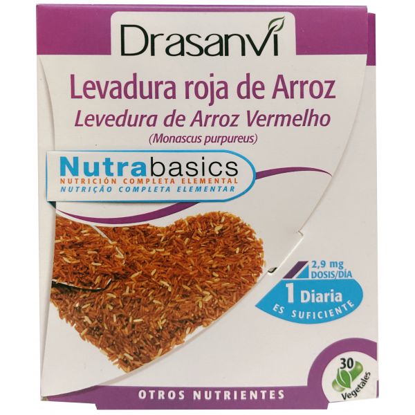 NUTRABASICS Levadura roja de arroz (30 capsulas)