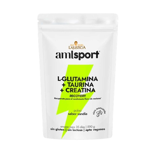 L-GLUTAMINA + TAURINA + CREATINA sabor sandia (amlsport) (590 g)