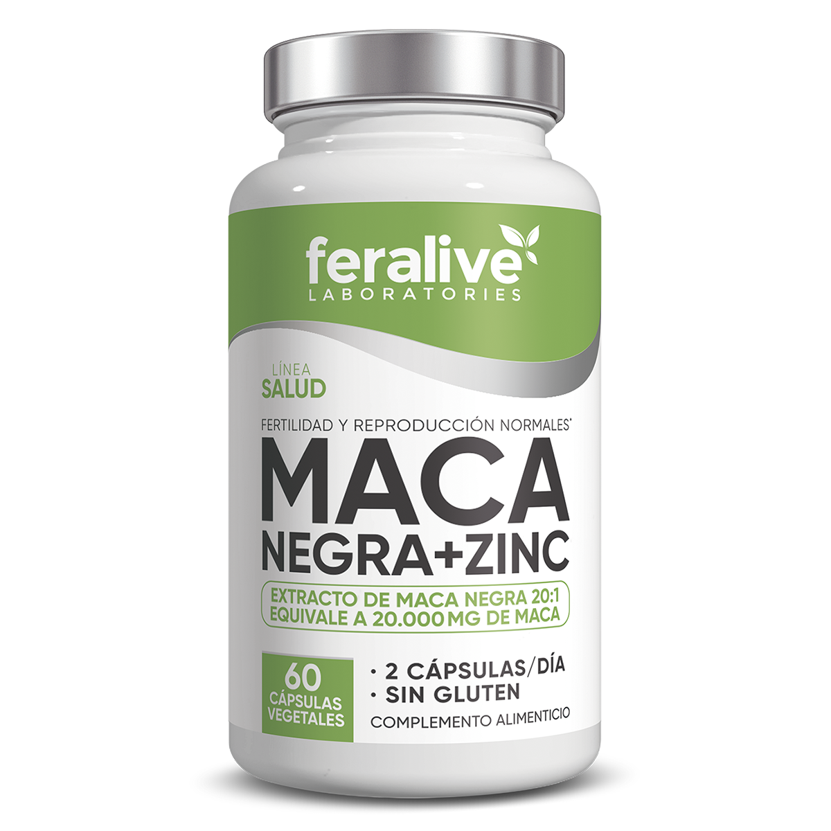 MACA NEGRA + ZINC (60 cápsulas)