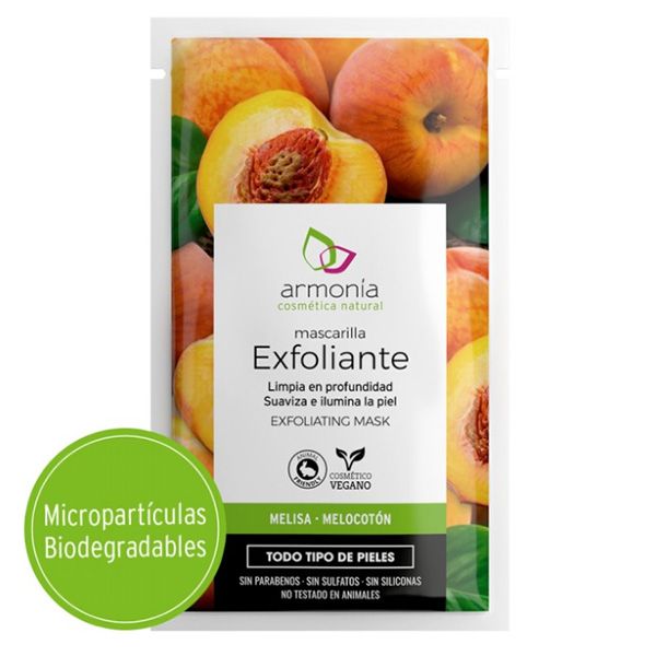 EXFOLIANTE NATURAL Melisa y Melocotn (10 ml.)