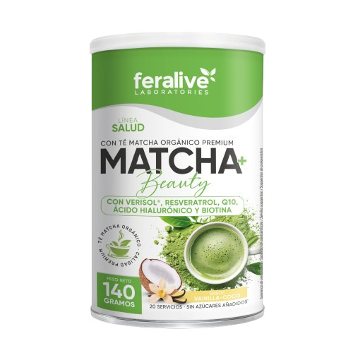 MATCHA+ BEAUTY sabor coco-vainilla (140 g)