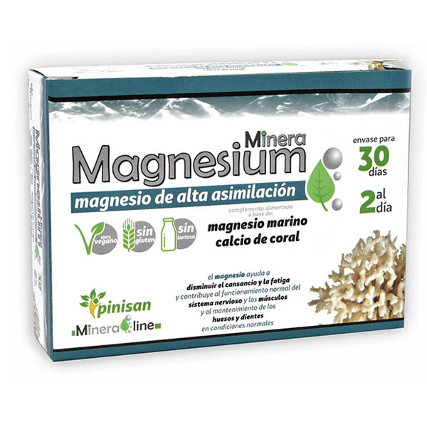 Minera MAGNESIUM (60 cápsulas)- Relajante muscular natural