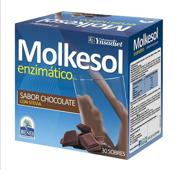 MOLKESOL enzimtico sabor CHOCOLATE (30 sobres)