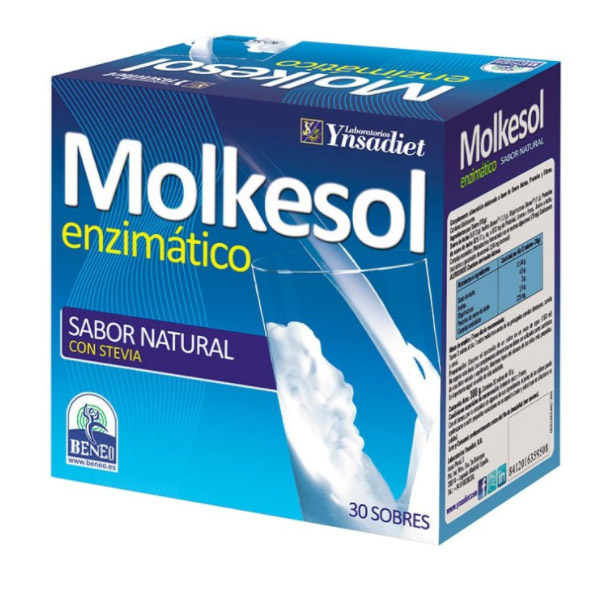 MOLKESOL sabor NATURAL (30 sobres)