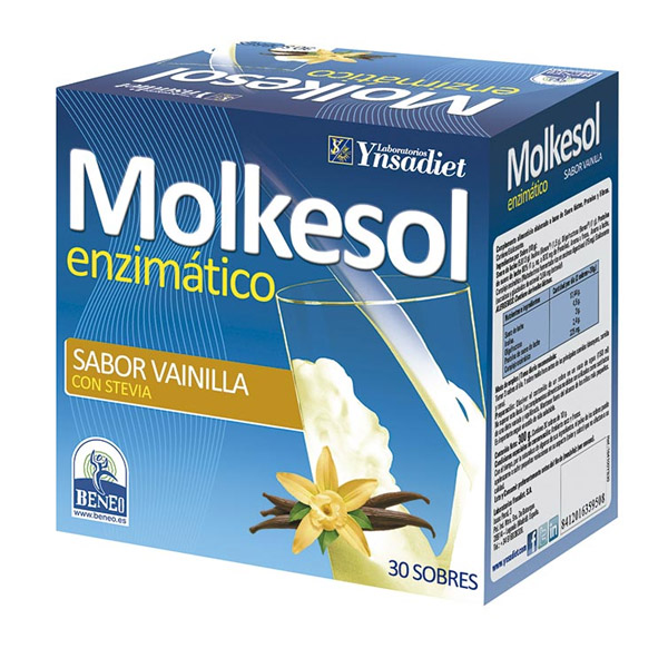 MOLKESOL enzimtico sabor Vainilla (30 sobres)