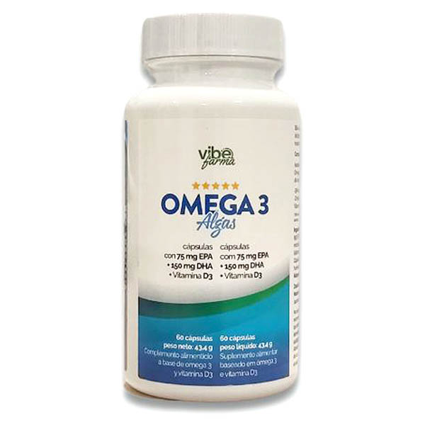 OMEGA 3 Algas- Veganos y vegetarianos (60 cpsulas)