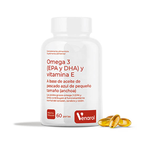 OMEGA 3 (EPA y DHA) + vitamina E (60 perlas)