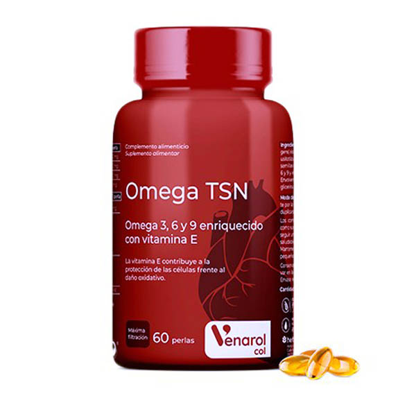 OMEGA TSN Enriquecido con Vitamina E (60 perlas)