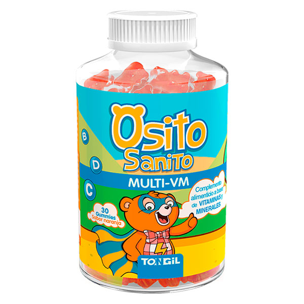 OSITO SANITO MULTI-VM (30  gominolas  sabor naranja)