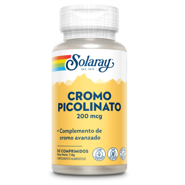 PICOLINATO de Cromo 200 mcg.  (50 comprimidos)