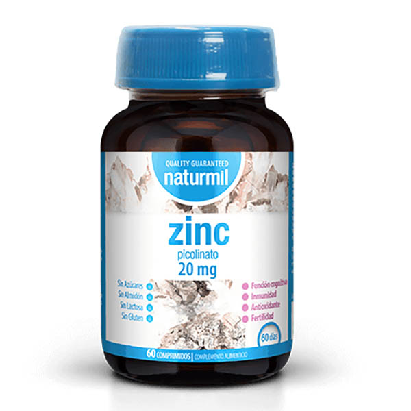 NATURMIL - ZINC Picolinato 20 mg (60 comprimidos)