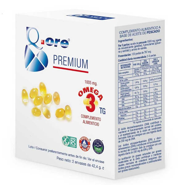 Q-ORE omega 3 PREMIUM (120 perlas)
