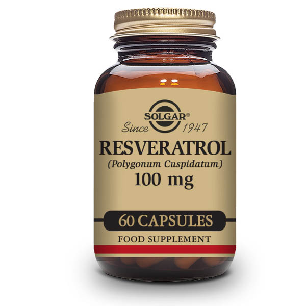 RESVERATROL (60 cápsulas) antioxidante nivel glucémicocolesterol