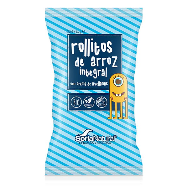 ROLLITOS DE ARROZ CACAO Y AVELLANAS bio (25 g) 