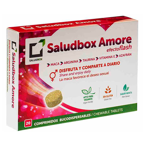 Saludbox AMORE efecto flash (20 comprimidos)