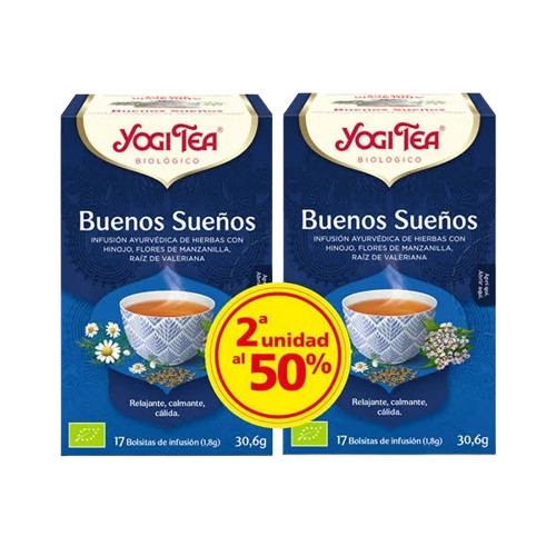 YOGI TEA PACK BUENOS SUEÑOS (2ª unidad al 50 %)