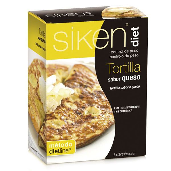 SIKEN DIET Tortilla sabor queso (7 sobres)