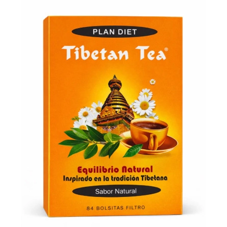 TIBETEAN TEA-Té TIBETANO - Sabor natural (84 filtros)