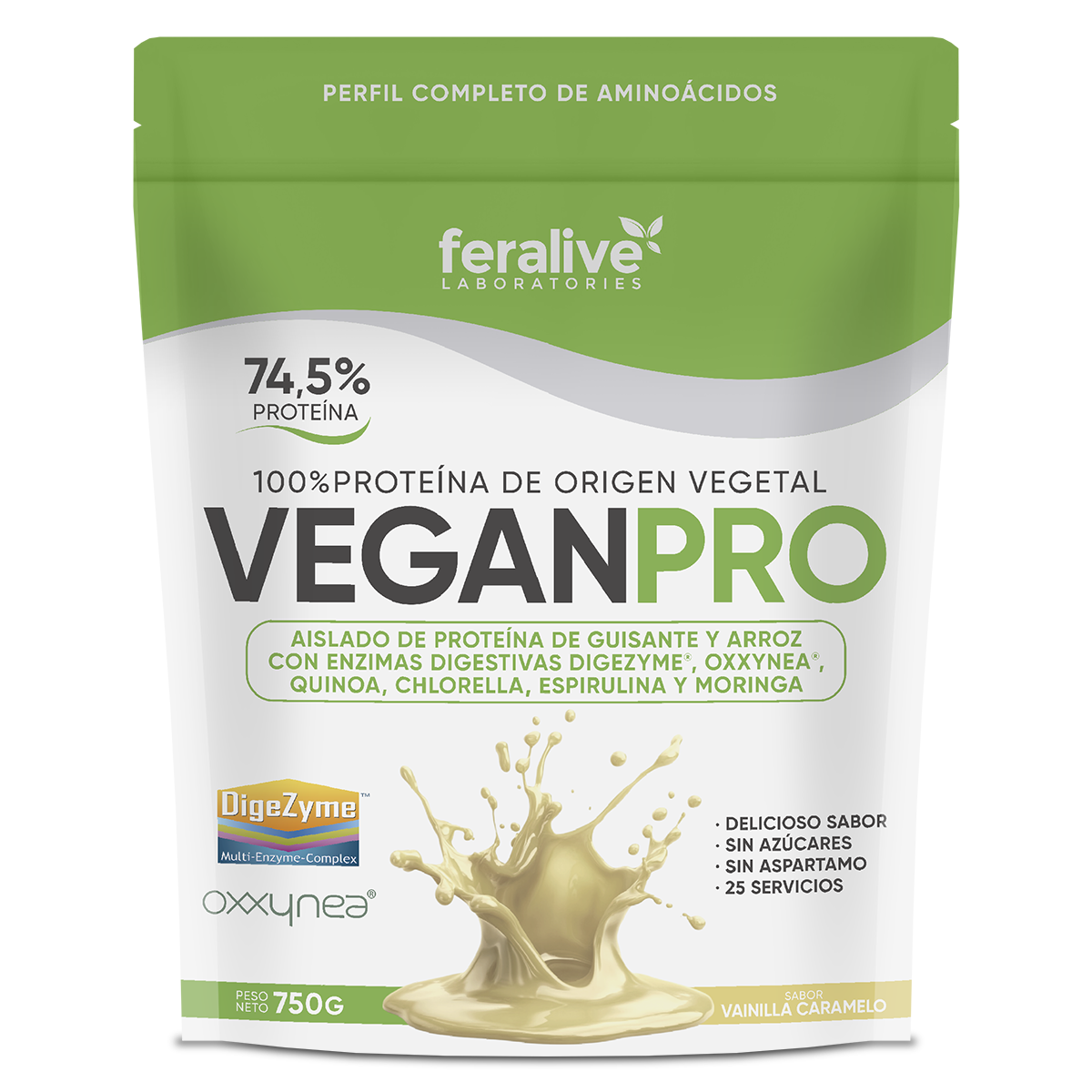 VEGAN PRO sabor Vainilla-Caramelo (750 g)