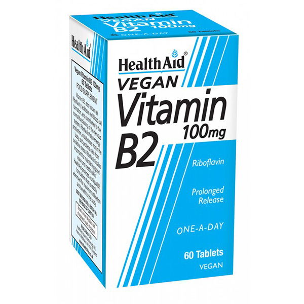 VITAMINA B2 (Riboflavina) 100 mg. (60 comprimidos)