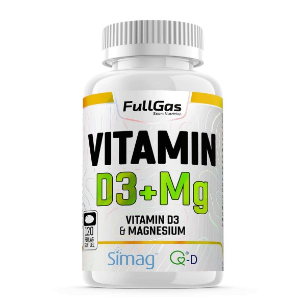 VITAMINA D3 + MAGNESIO MARINO (120 perlas)