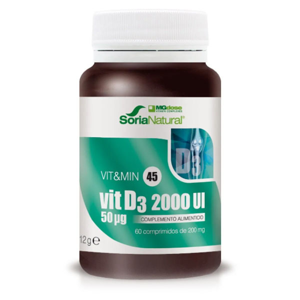 VIT&MIN 45  VITAMINA D3 2000 UI (60 comprimidos)