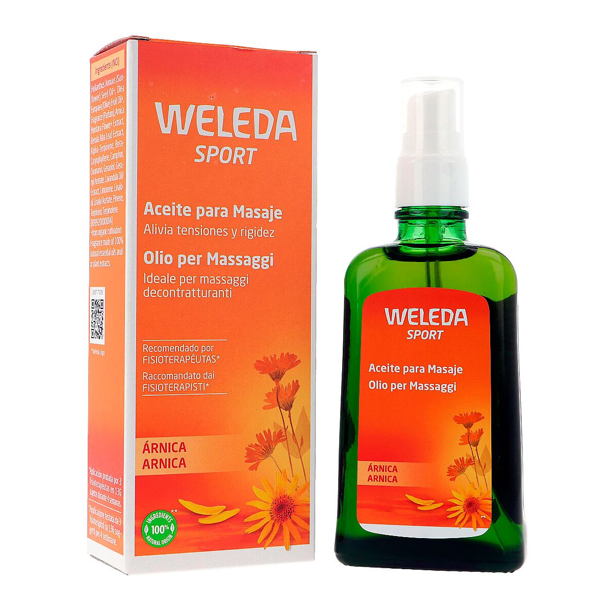ACEITE para MASAJE con rnica (100 ml)
