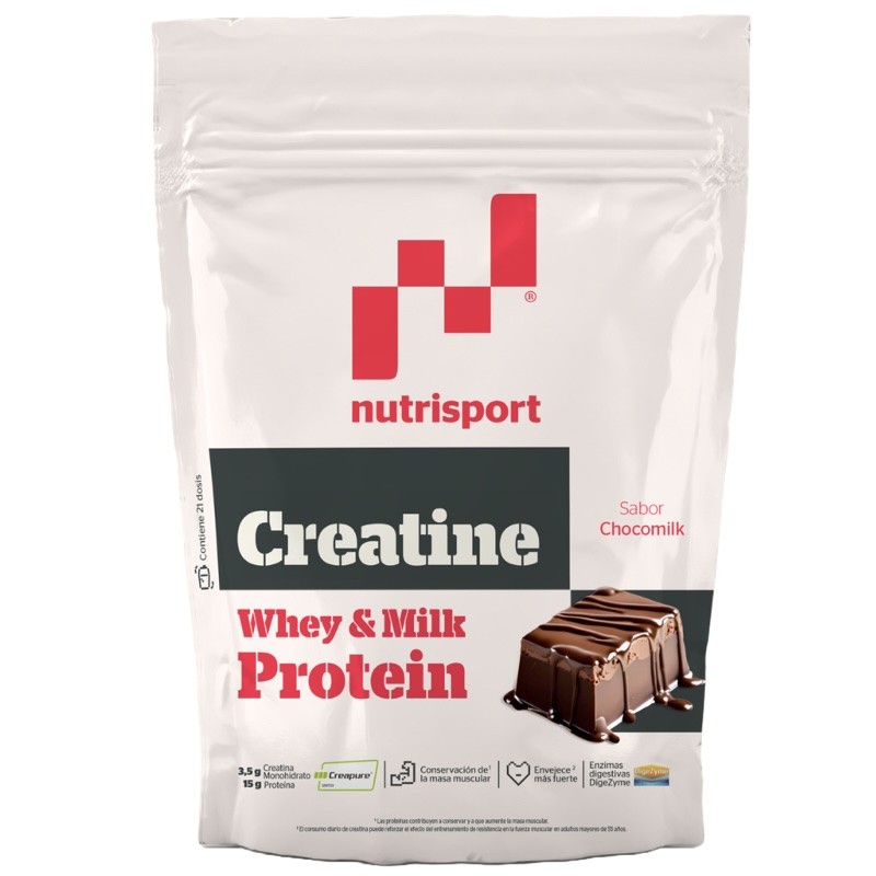 CREATINA creapure + WHEY PROTEIN sabor choco milk (500 g)