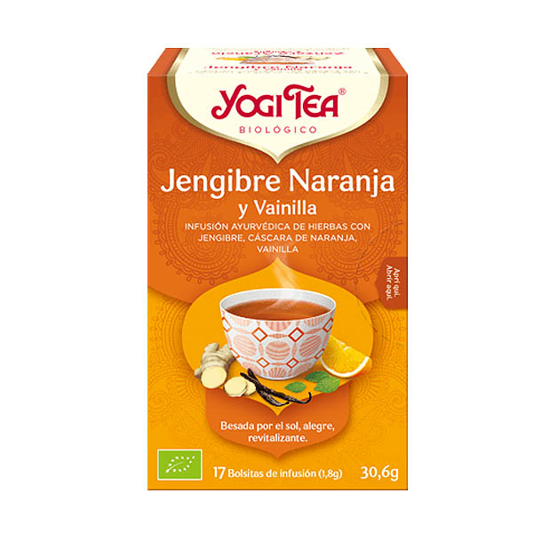 Yogi Tea JENGIBRE NARANJA y VAINILLA bio (17 bolsitas)