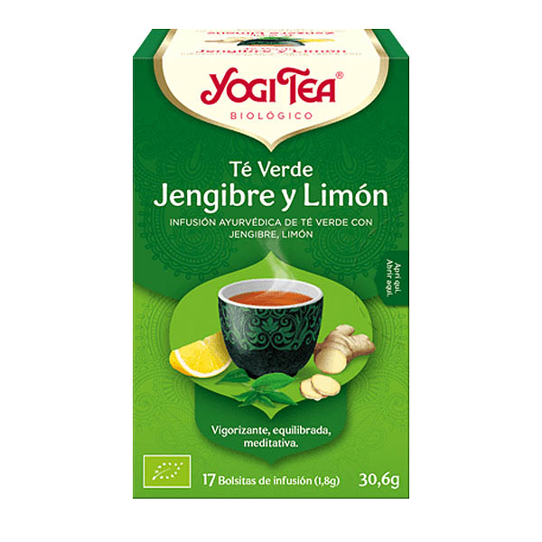 Yogi Tea T VERDE, JENGIBRE Y LIMN bio (17 filtros)