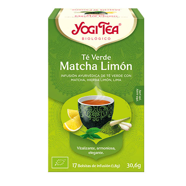 YOGI TEA Te Verde Matcha Limn bio (17 filtros)