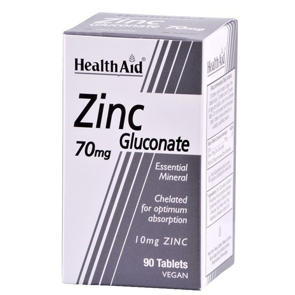 GLUCONATO de ZINC 70 mg. (90 compr.)