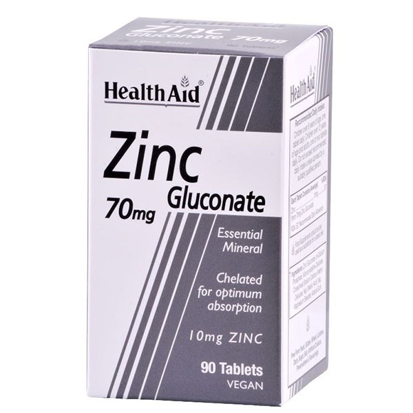 GLUCONATO de ZINC 70 mg. (90 comprimidos)