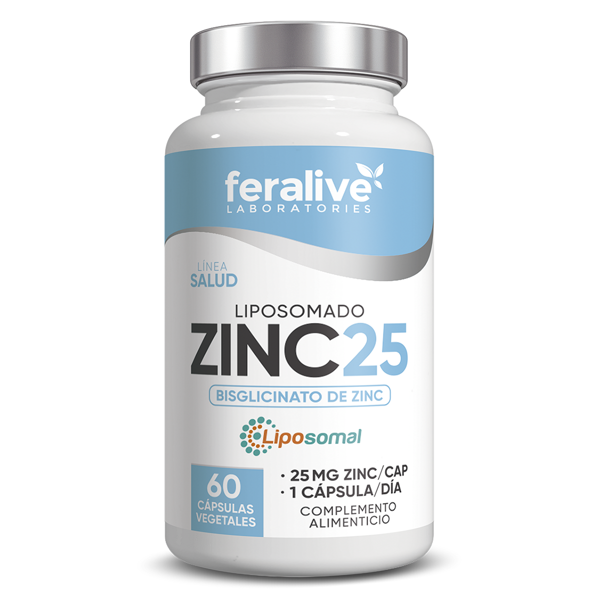 ZINC 25 mg LIPOSOMADO (60 cápsulas)